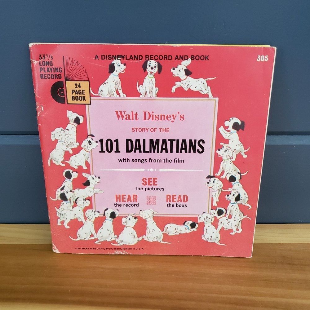 101 Dalmatians Read Along Book and Record